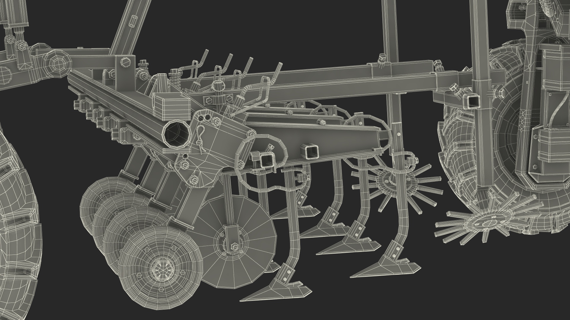 3D Modern Farm Robot Dirty model