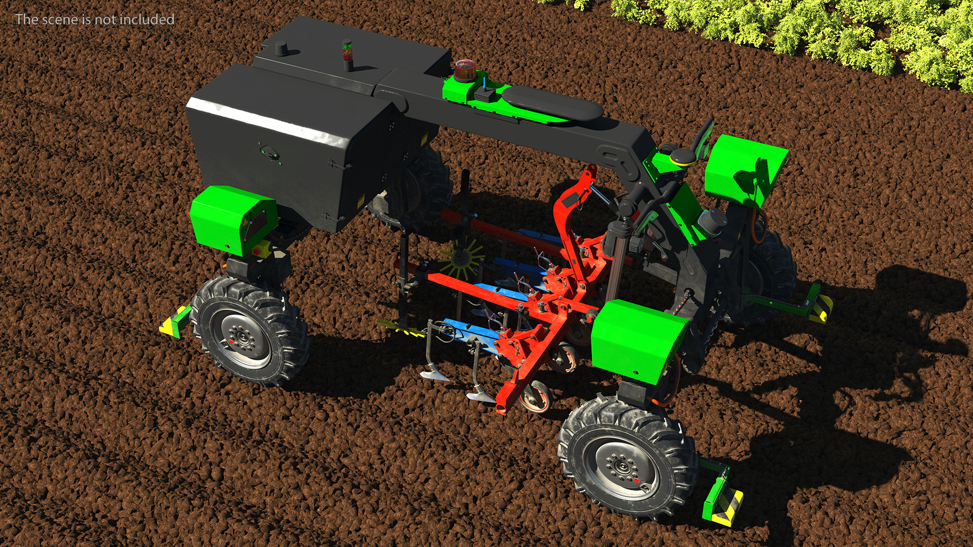 3D Modern Farm Robot Dirty model