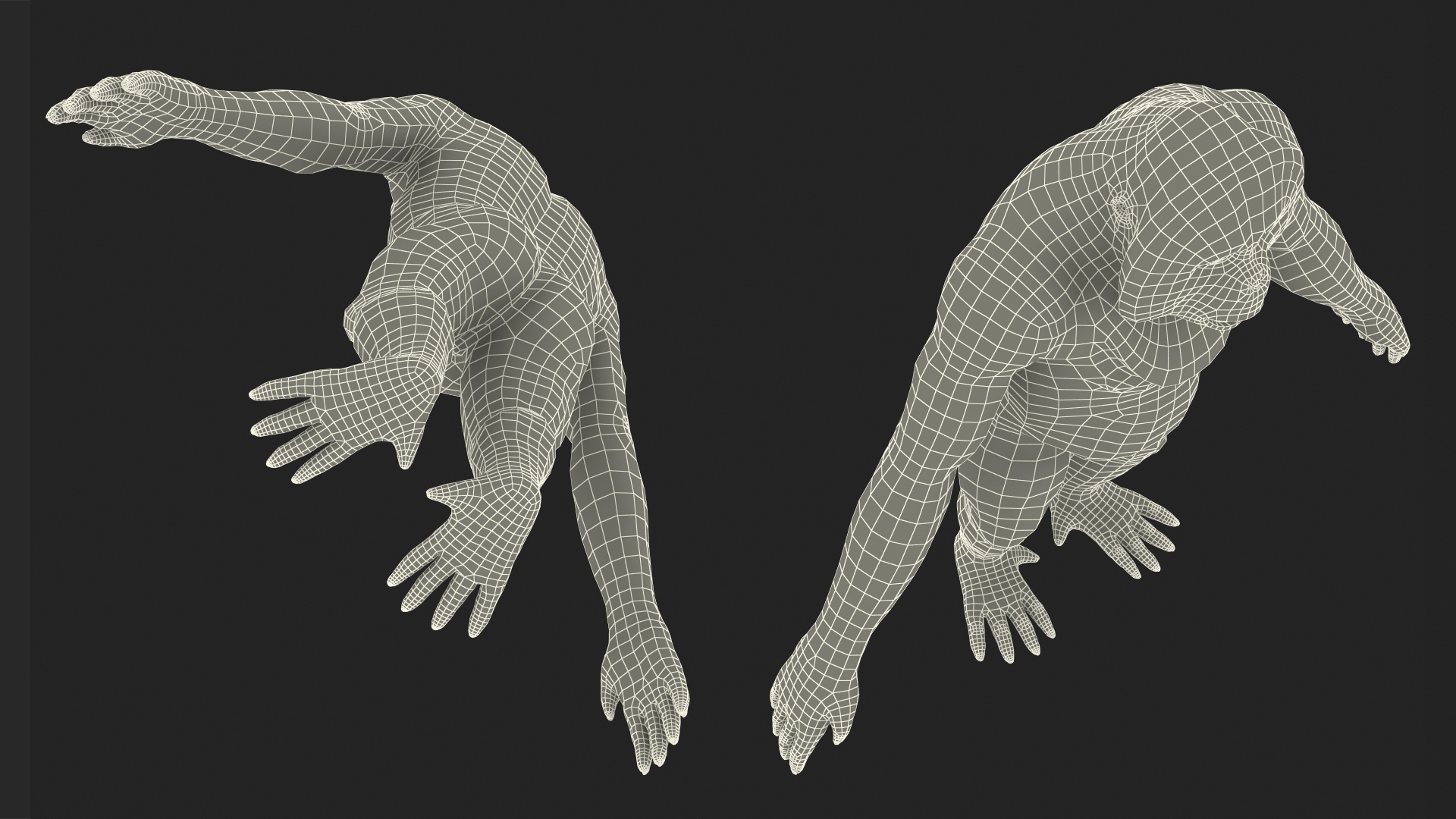 3D model Orangutan Rigged Fur