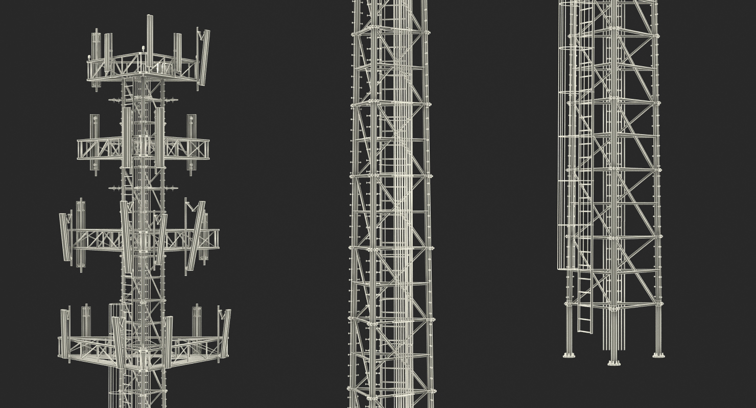 3D Cell Phone Tower 2 model