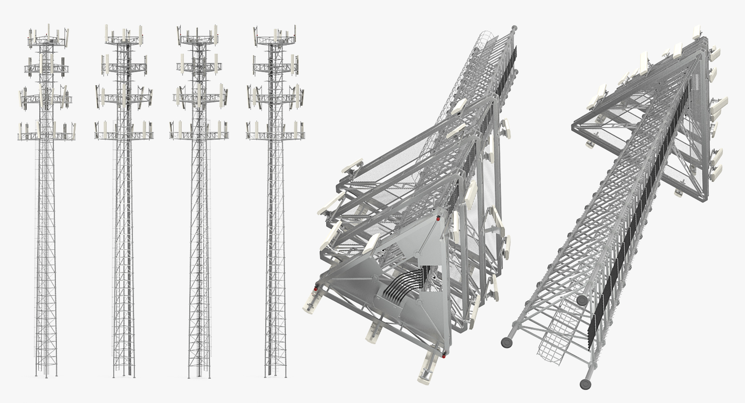 3D Cell Phone Tower 2 model