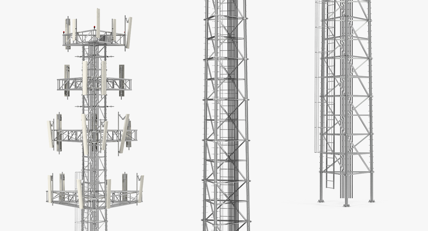 3D Cell Phone Tower 2 model