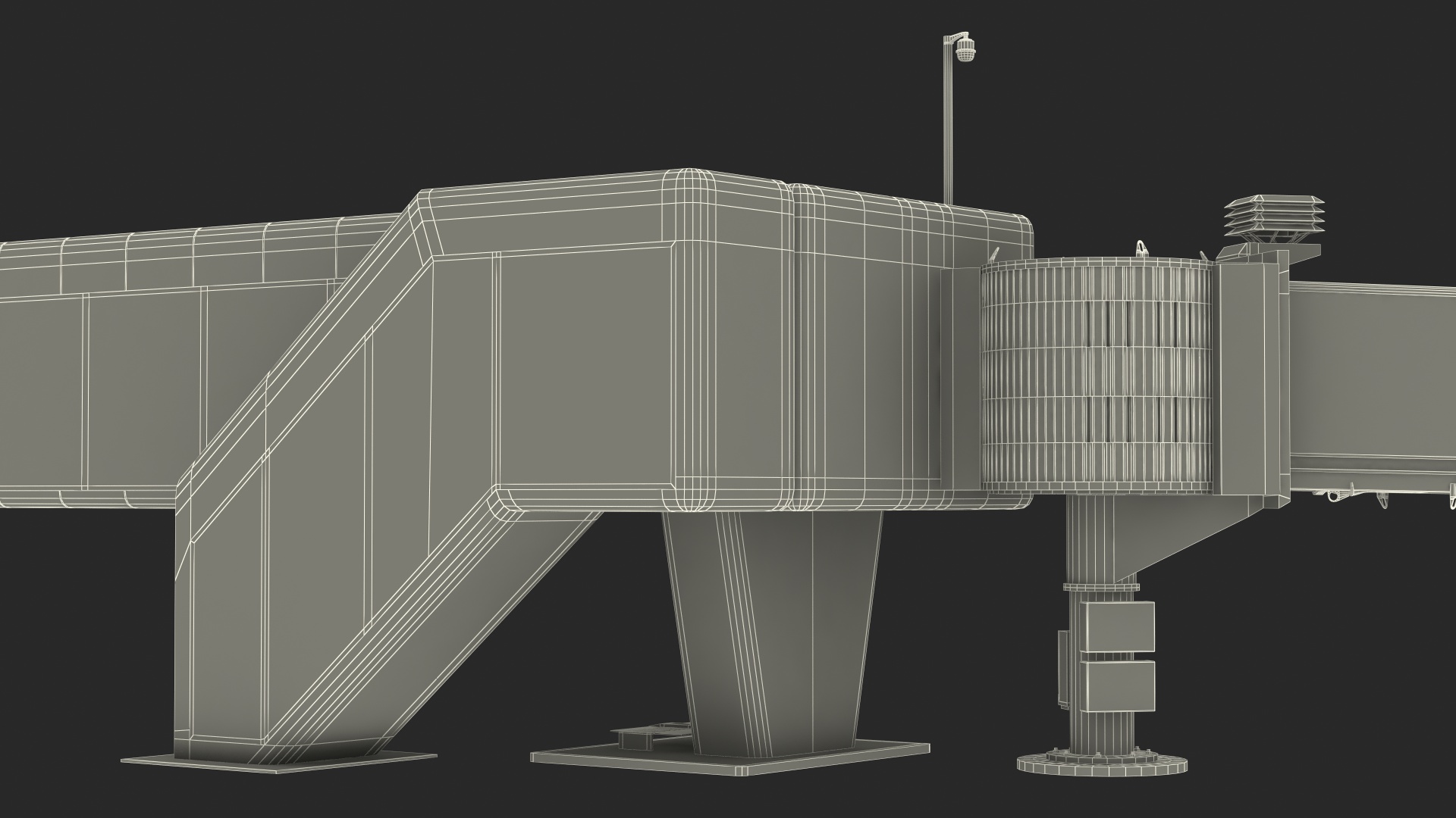 3D Airport Passenger Boarding Bridge model