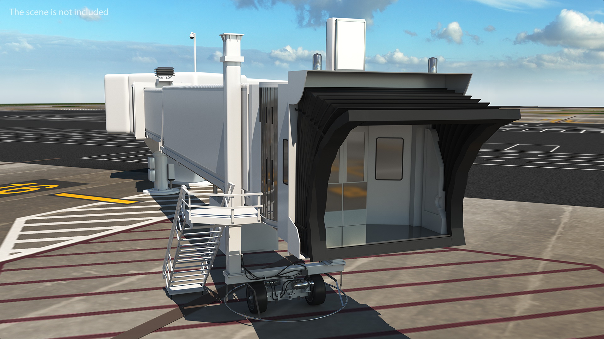 3D Airport Passenger Boarding Bridge model