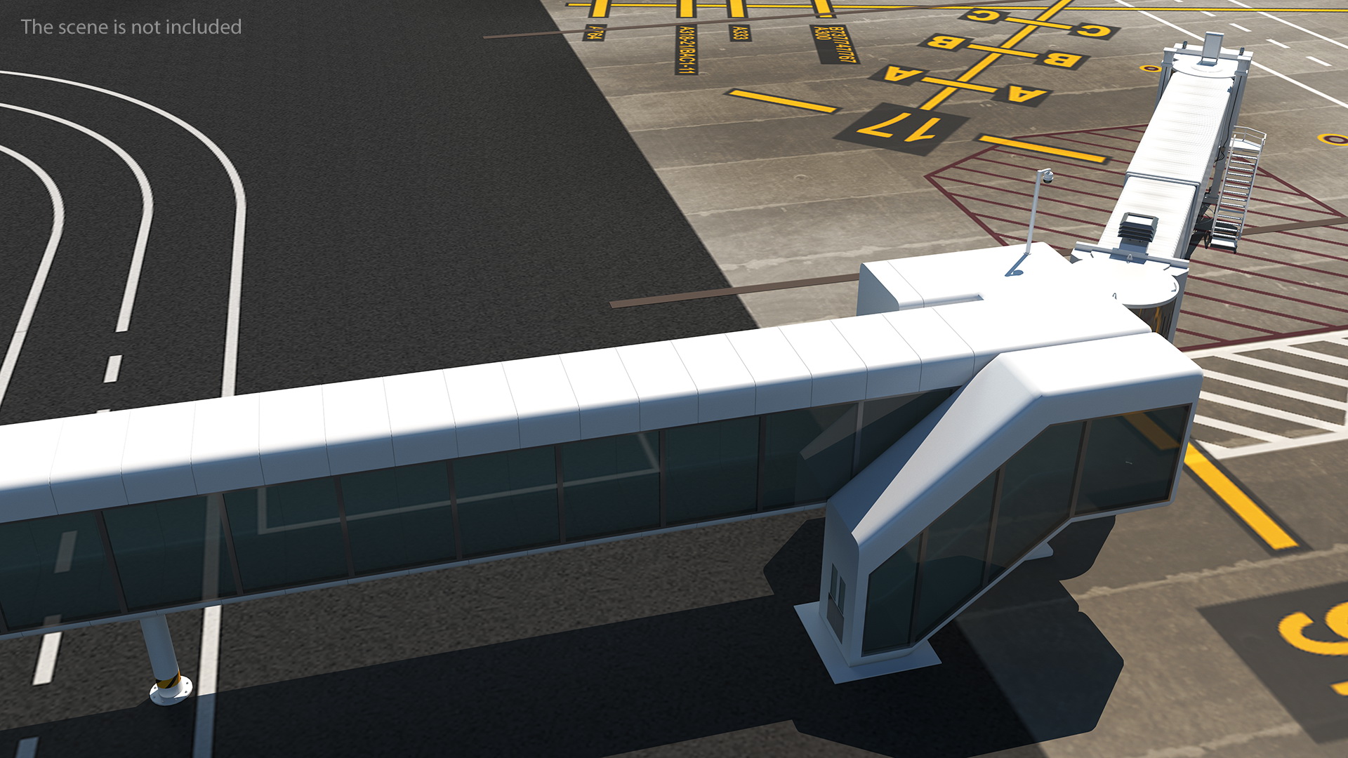 3D Airport Passenger Boarding Bridge model