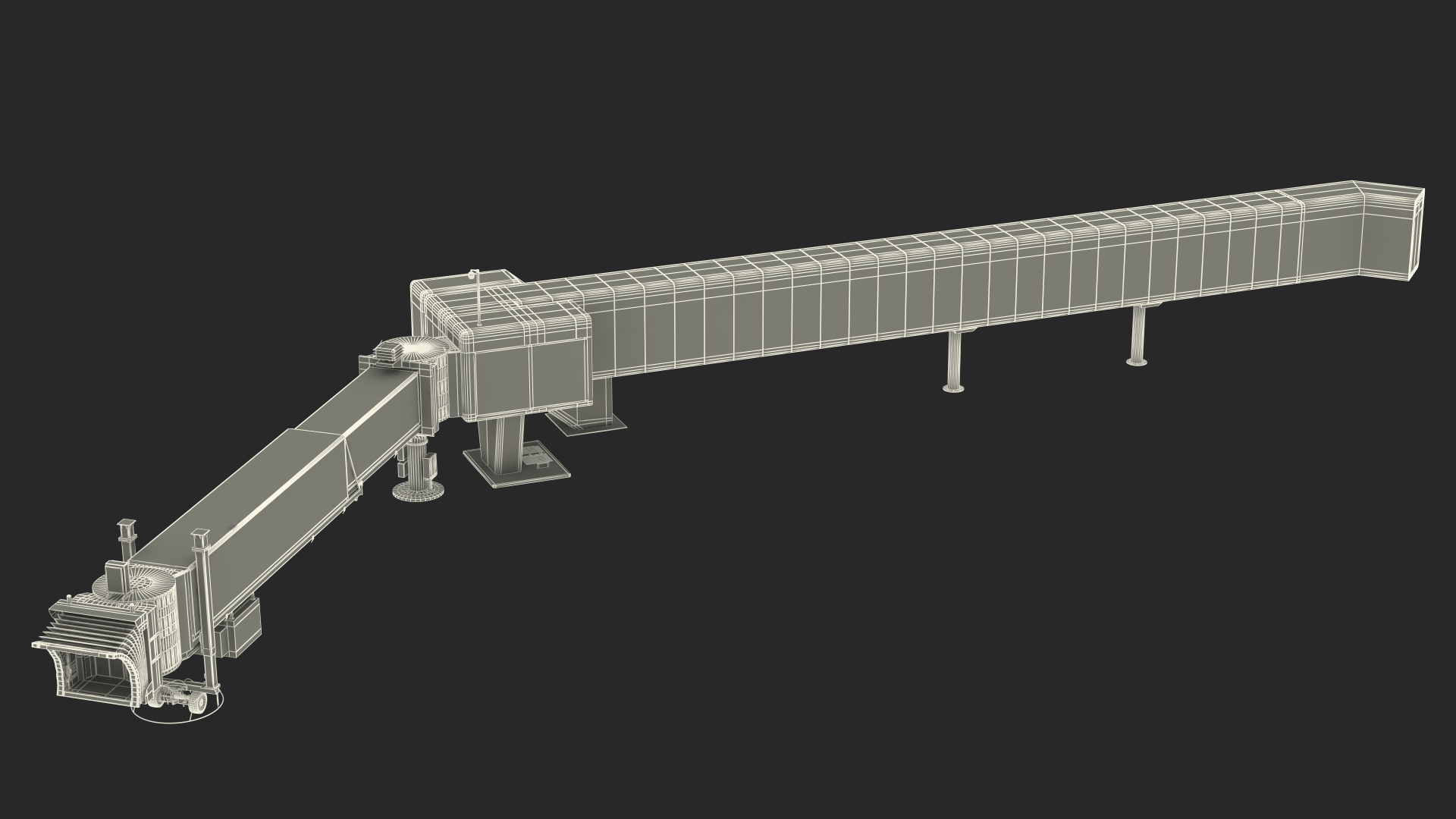 3D Airport Passenger Boarding Bridge model