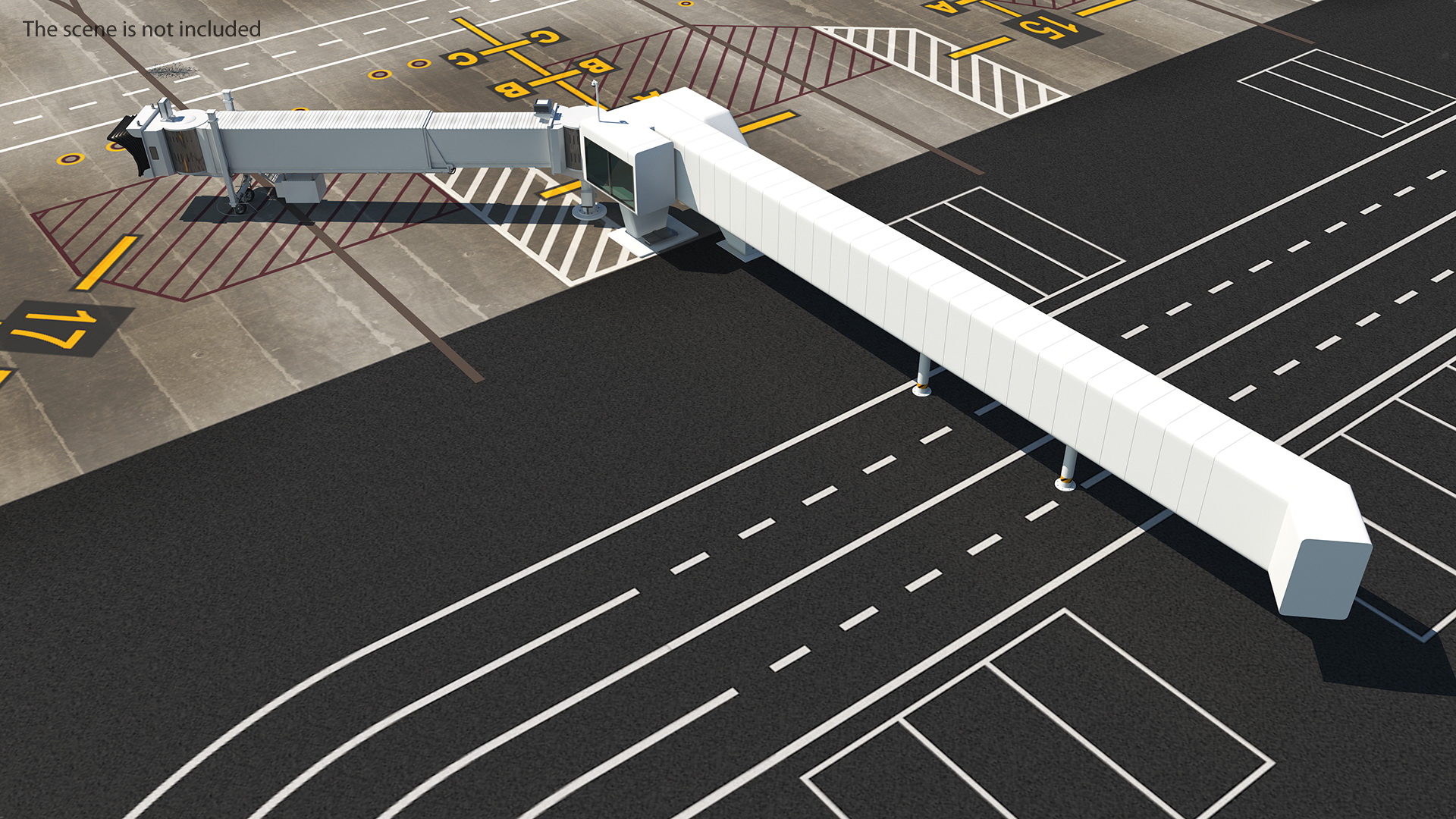 3D Airport Passenger Boarding Bridge model