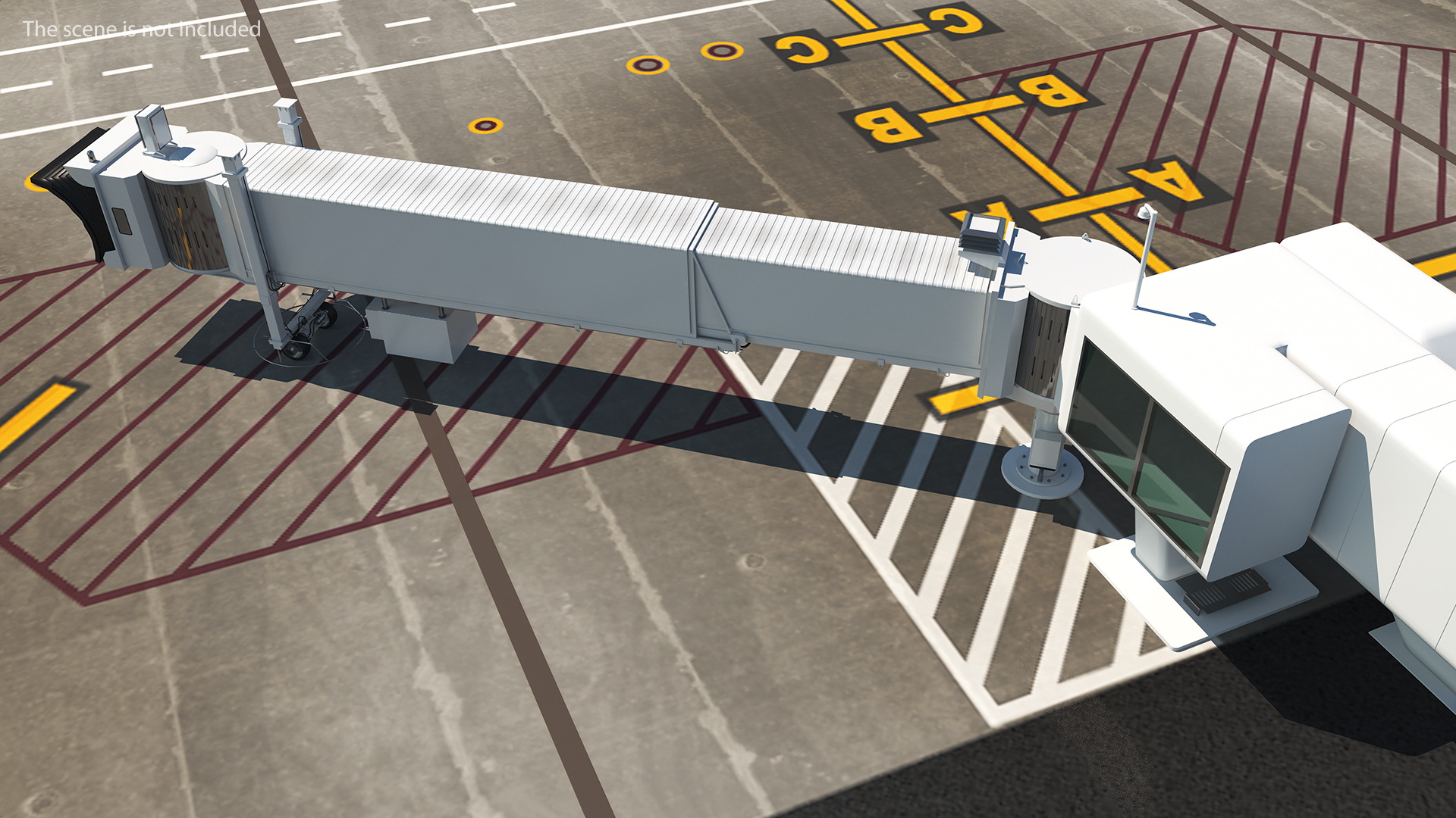 3D Airport Passenger Boarding Bridge model