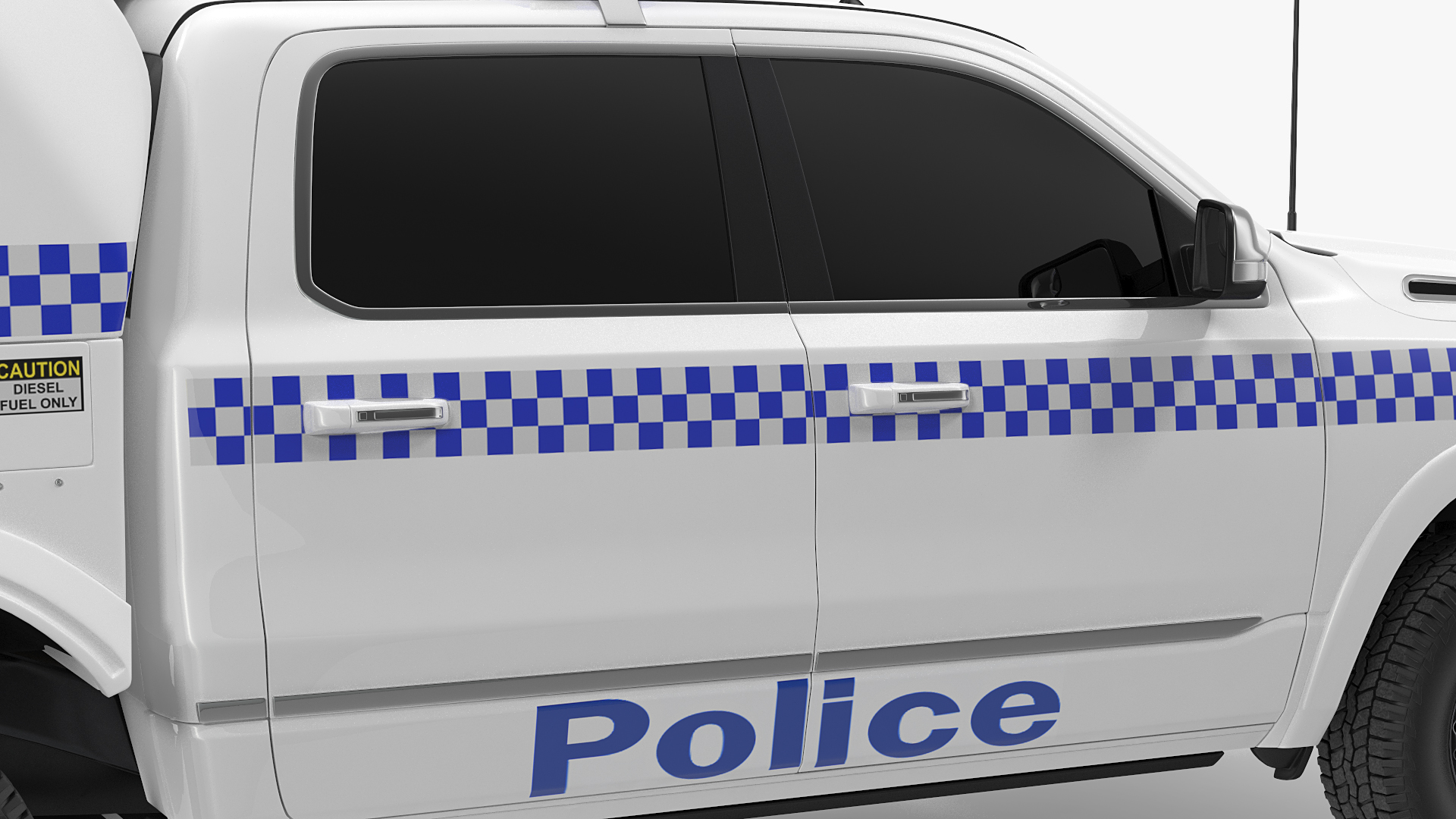 Police Paddy Wagon Simple Interior 3D model