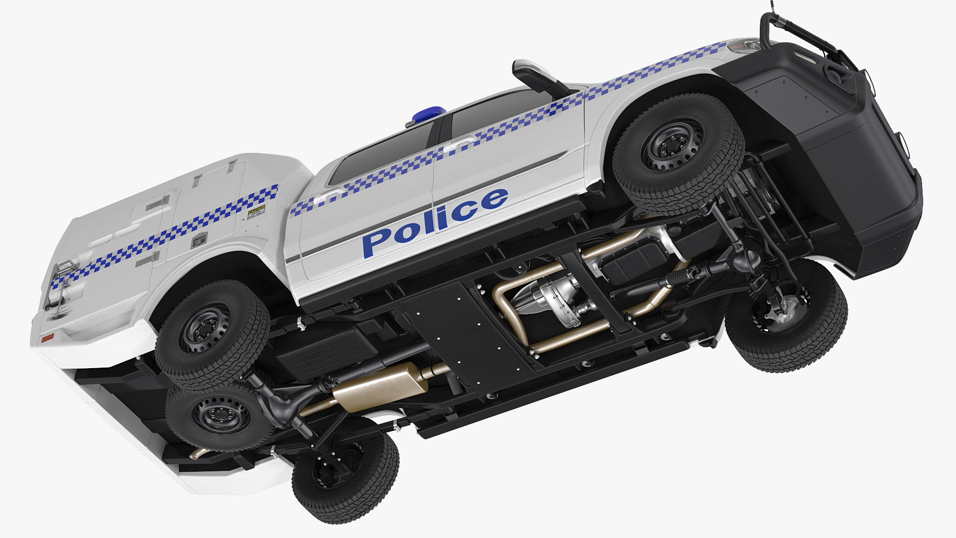 Police Paddy Wagon Simple Interior 3D model