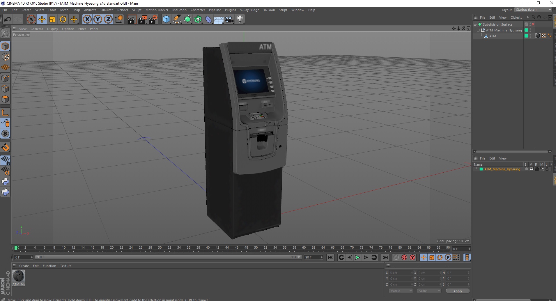 ATM Machine Hyosung 3D model