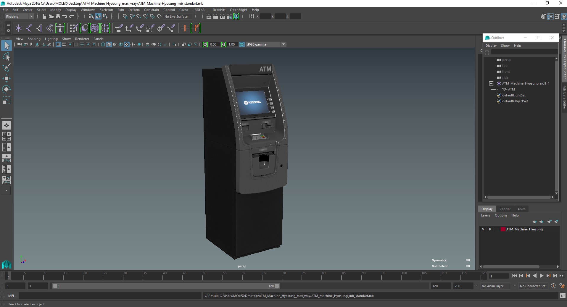 ATM Machine Hyosung 3D model