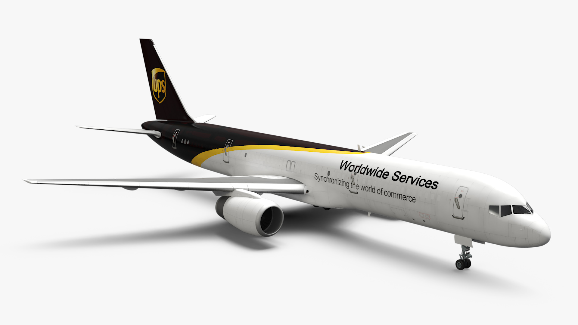 3D UPS Boeing 767 Cargo Plane