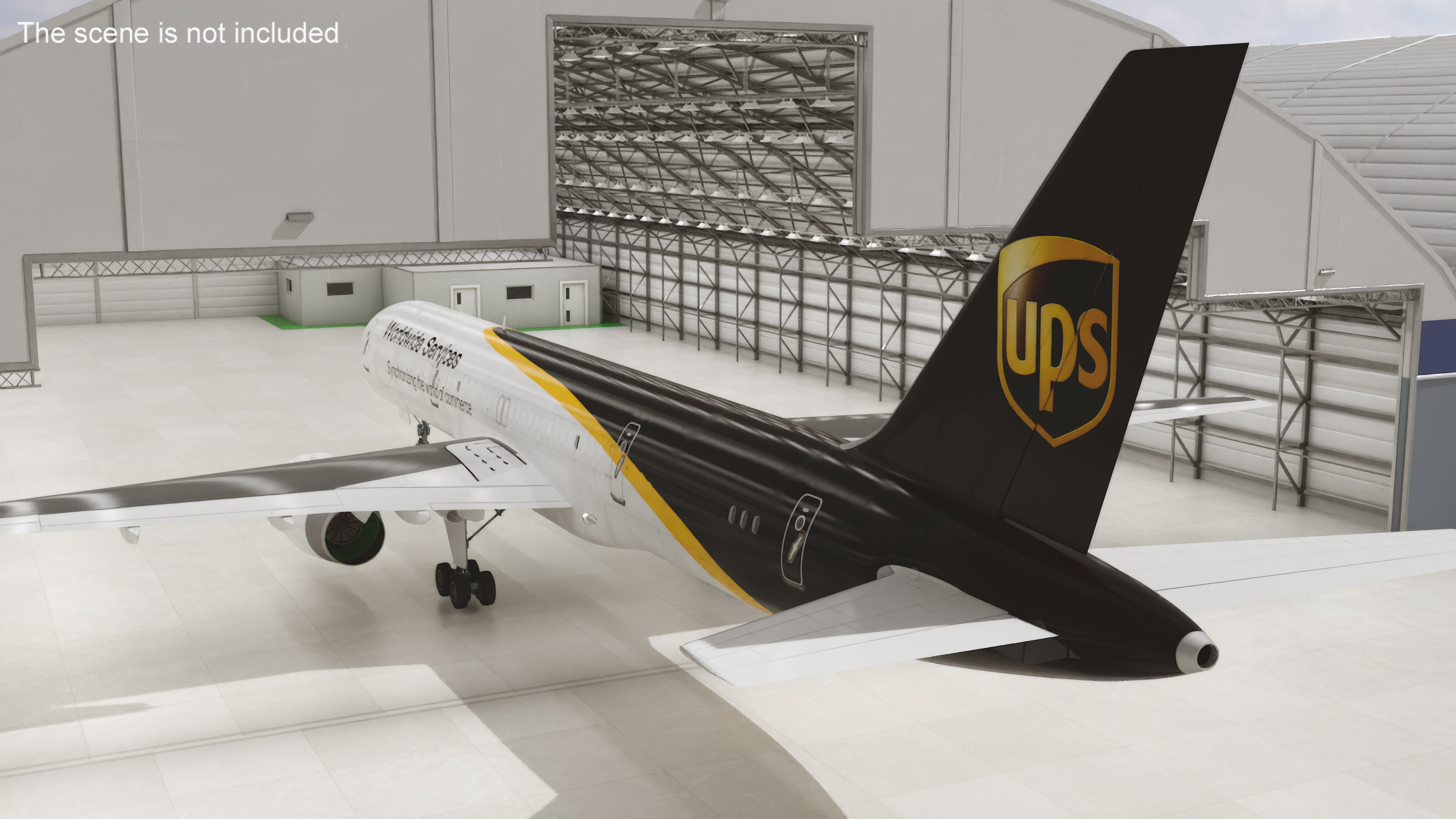 3D UPS Boeing 767 Cargo Plane