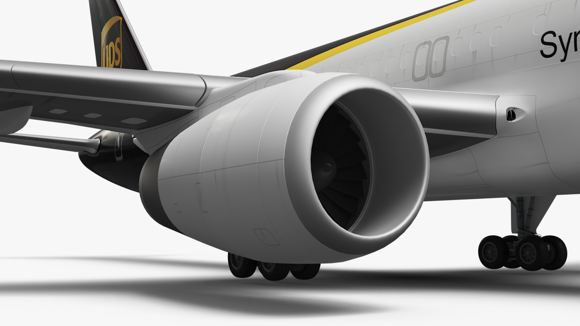 3D UPS Boeing 767 Cargo Plane