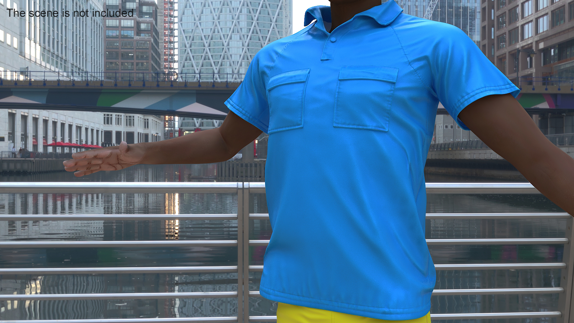 Casual Polo Shirt 3D