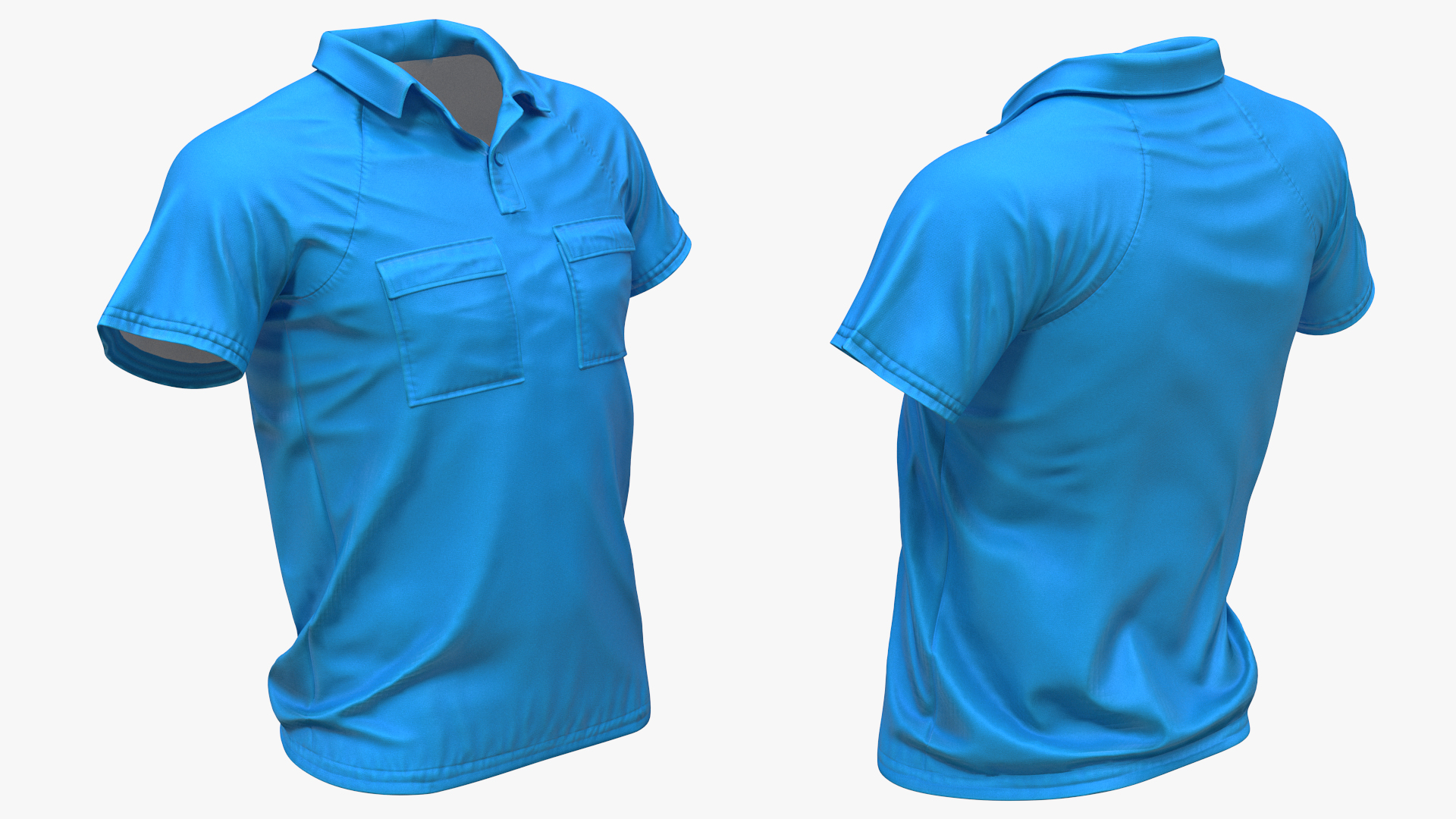 Casual Polo Shirt 3D