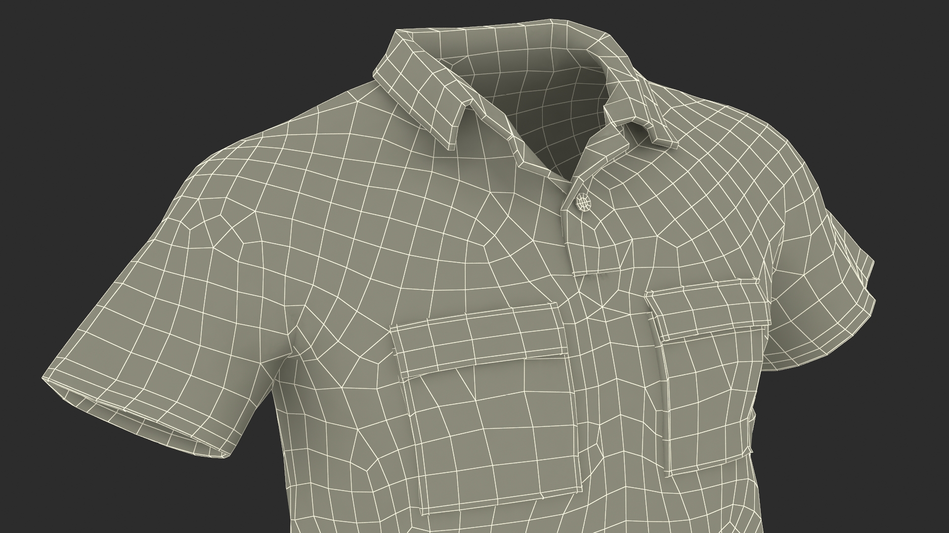 Casual Polo Shirt 3D