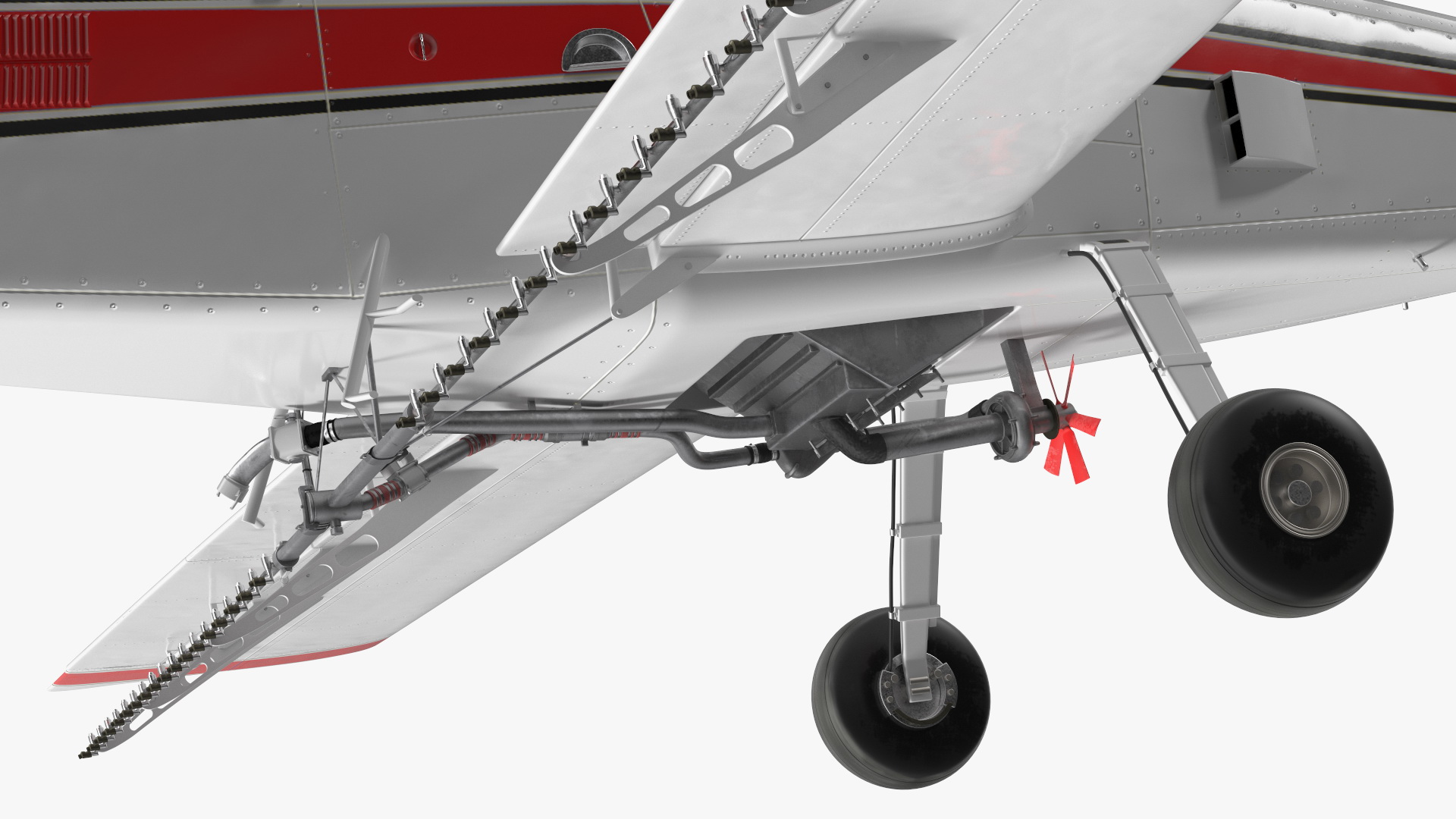 3D Agricultural Aeroplane White model