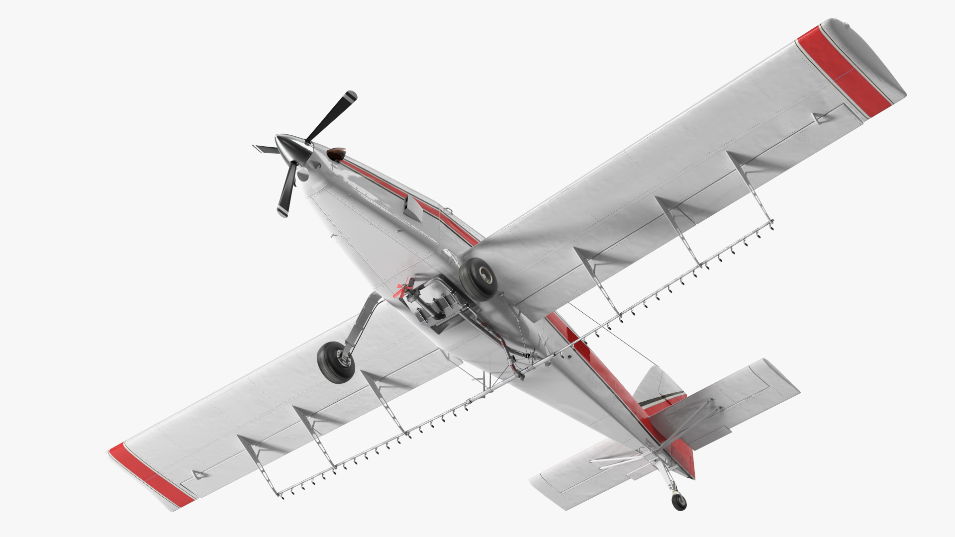 3D Agricultural Aeroplane White model