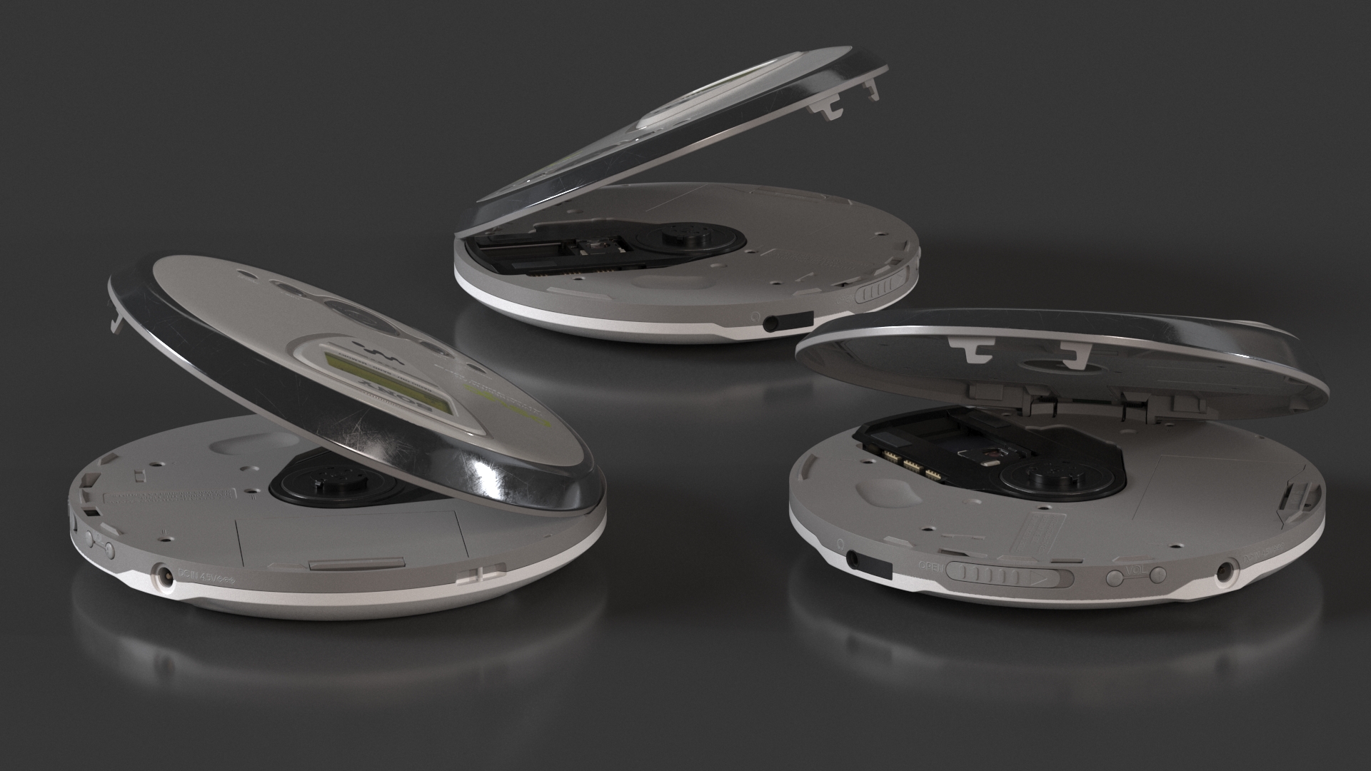 3D model Sony Portable Disc Player Open