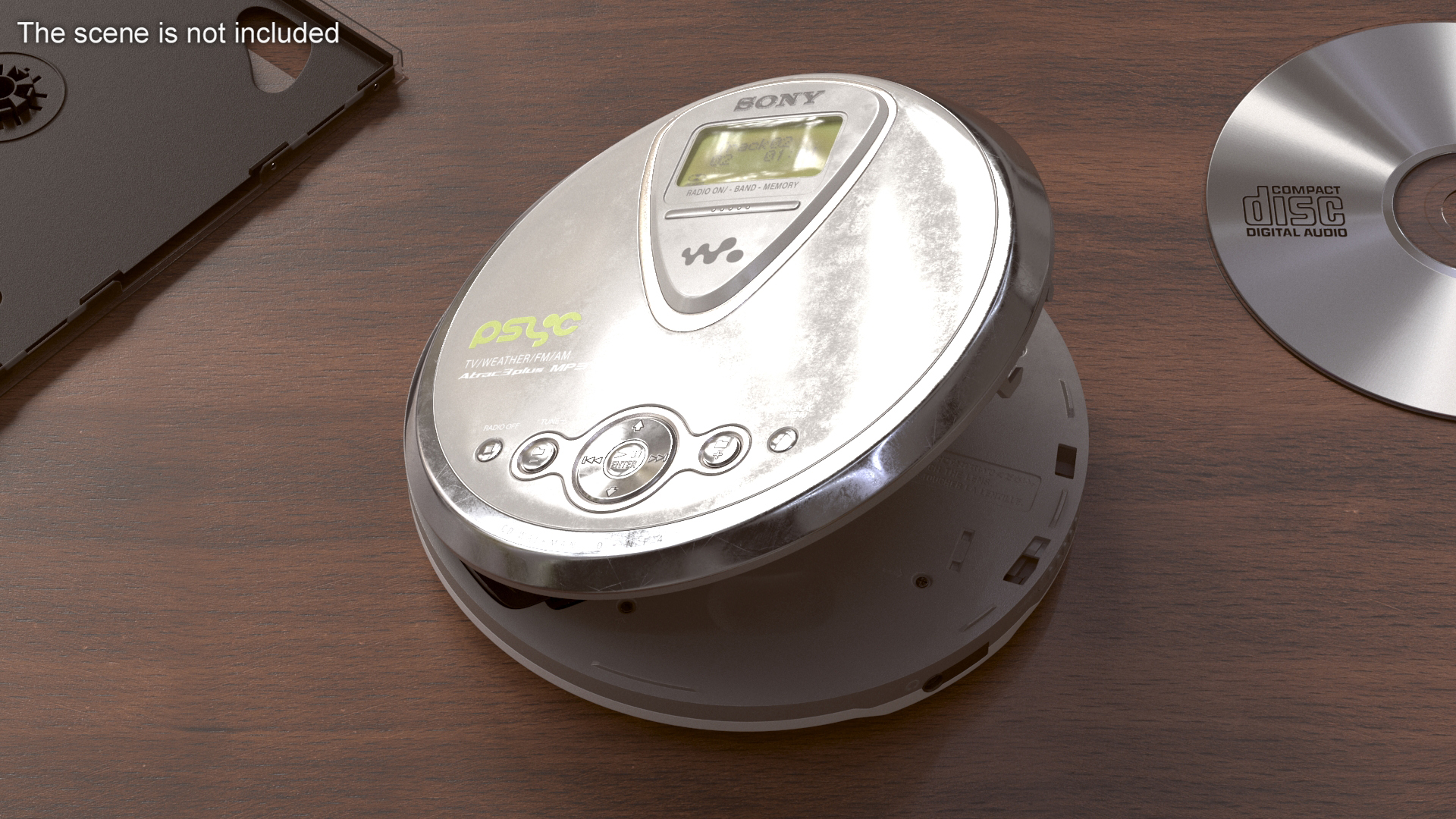 3D model Sony Portable Disc Player Open