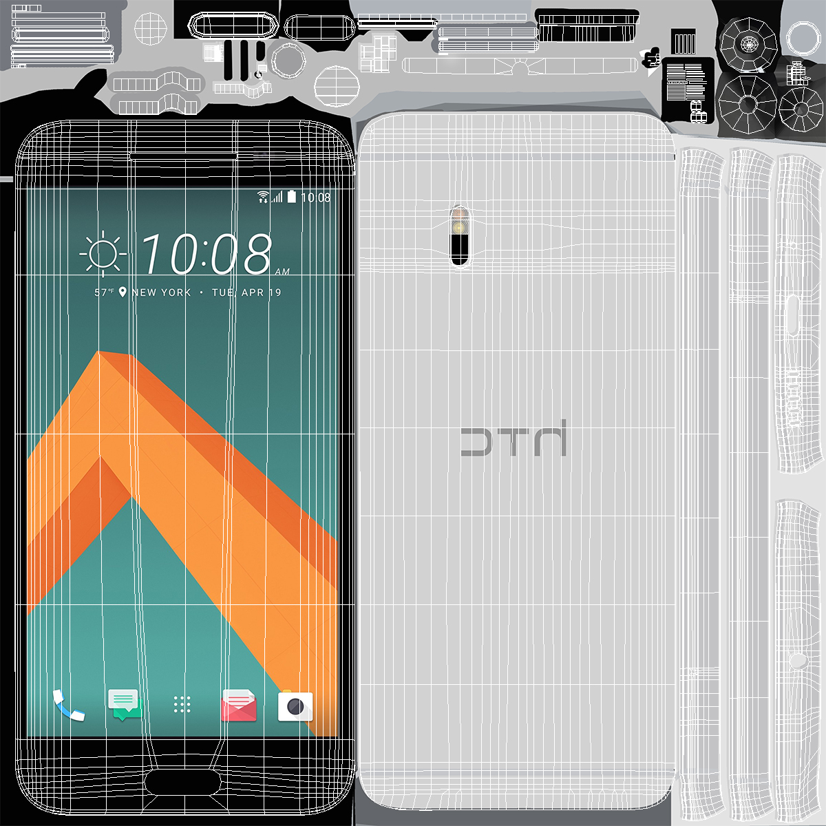 3D model HTC 10 Set