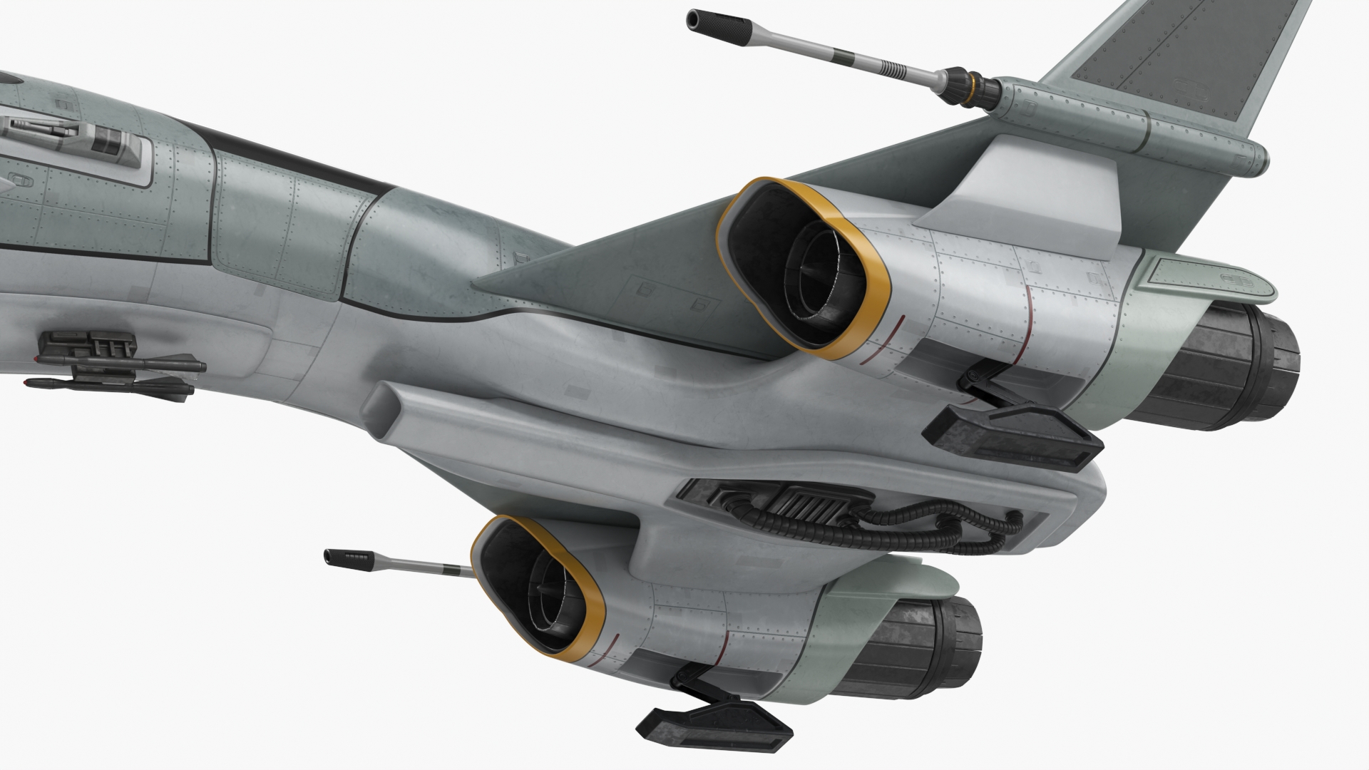 3D Futuristic Fighter Spaceship model