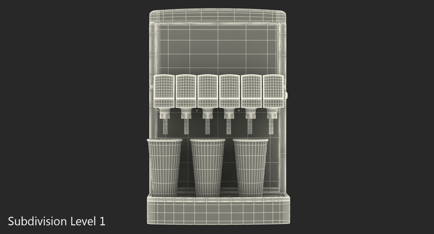 3D Soda Drink Machine model