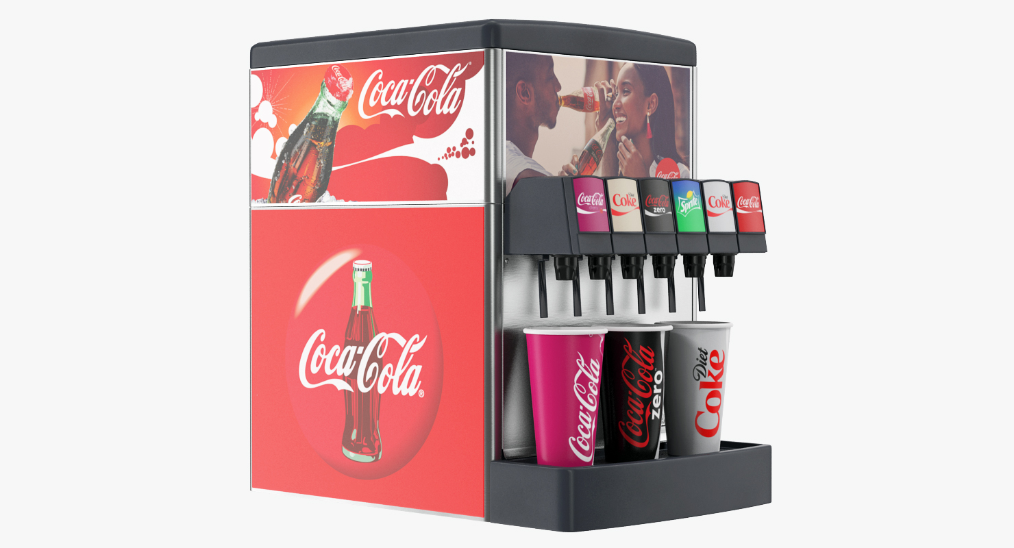 3D Soda Drink Machine model