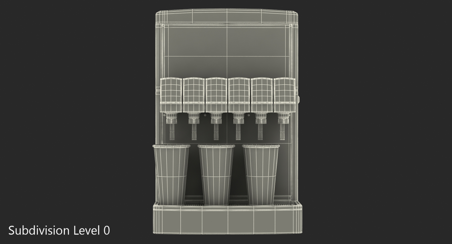 3D Soda Drink Machine model