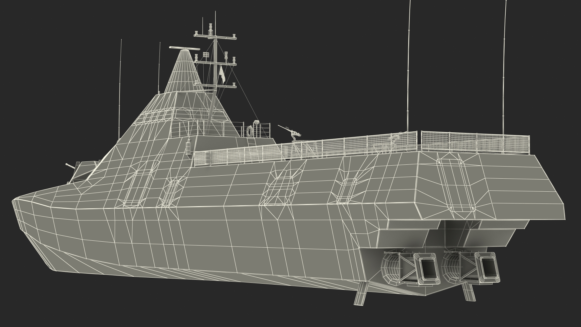 3D model Visby Class Corvette