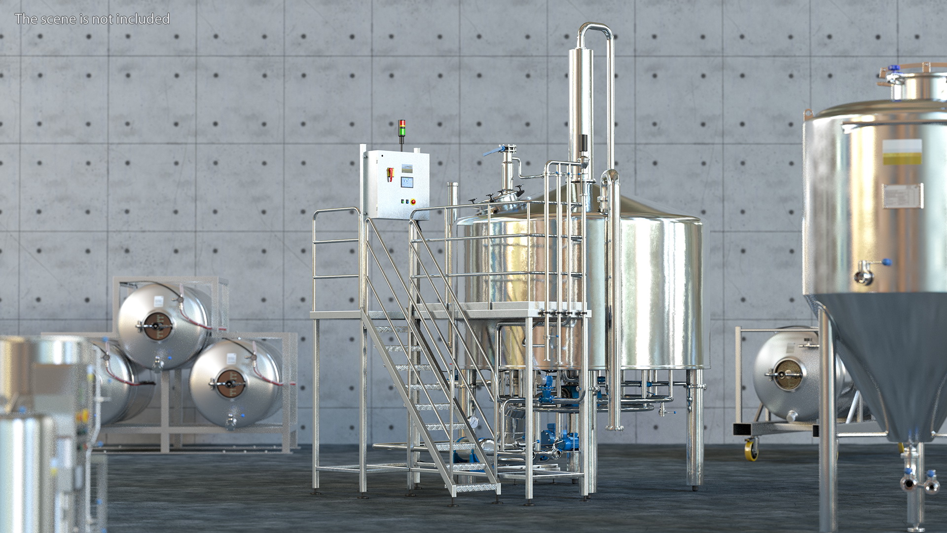 Whiskey Production Plant 3D model