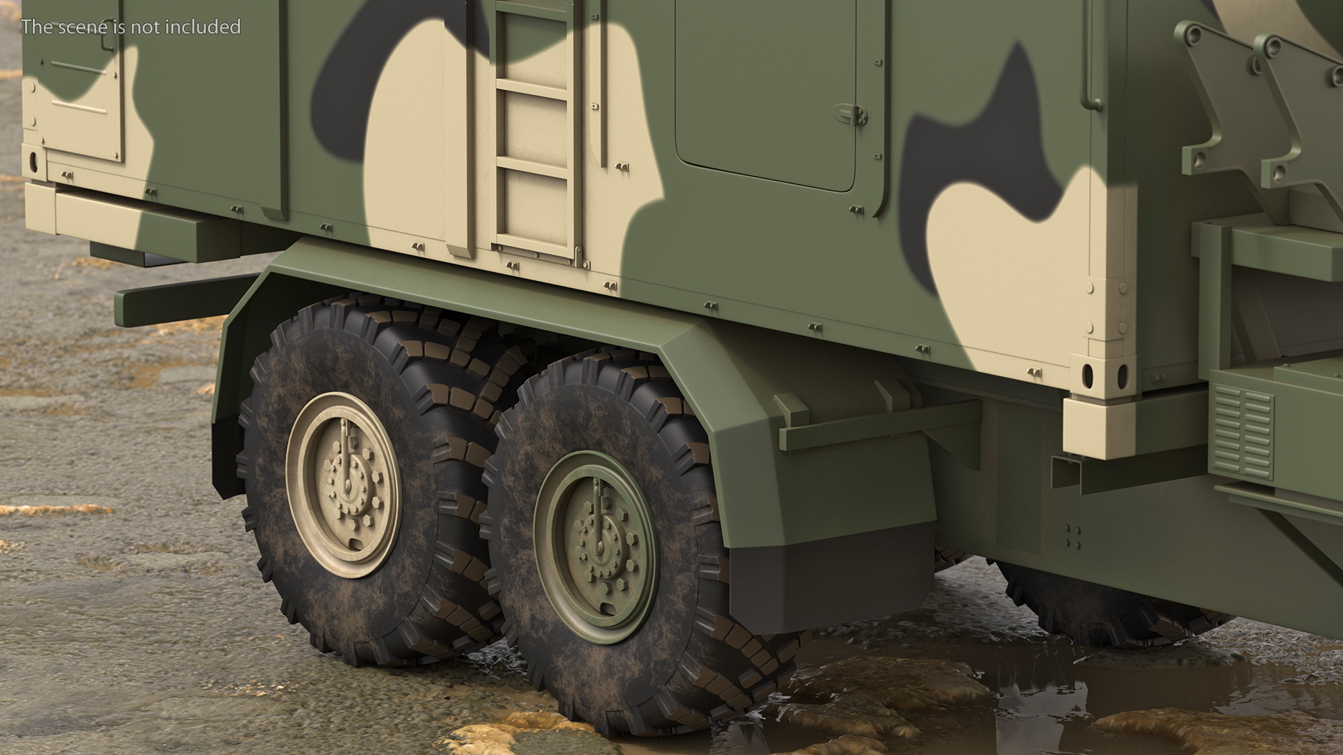 Command and Control Vehicle 50K6 Vityaz Camo 3D model