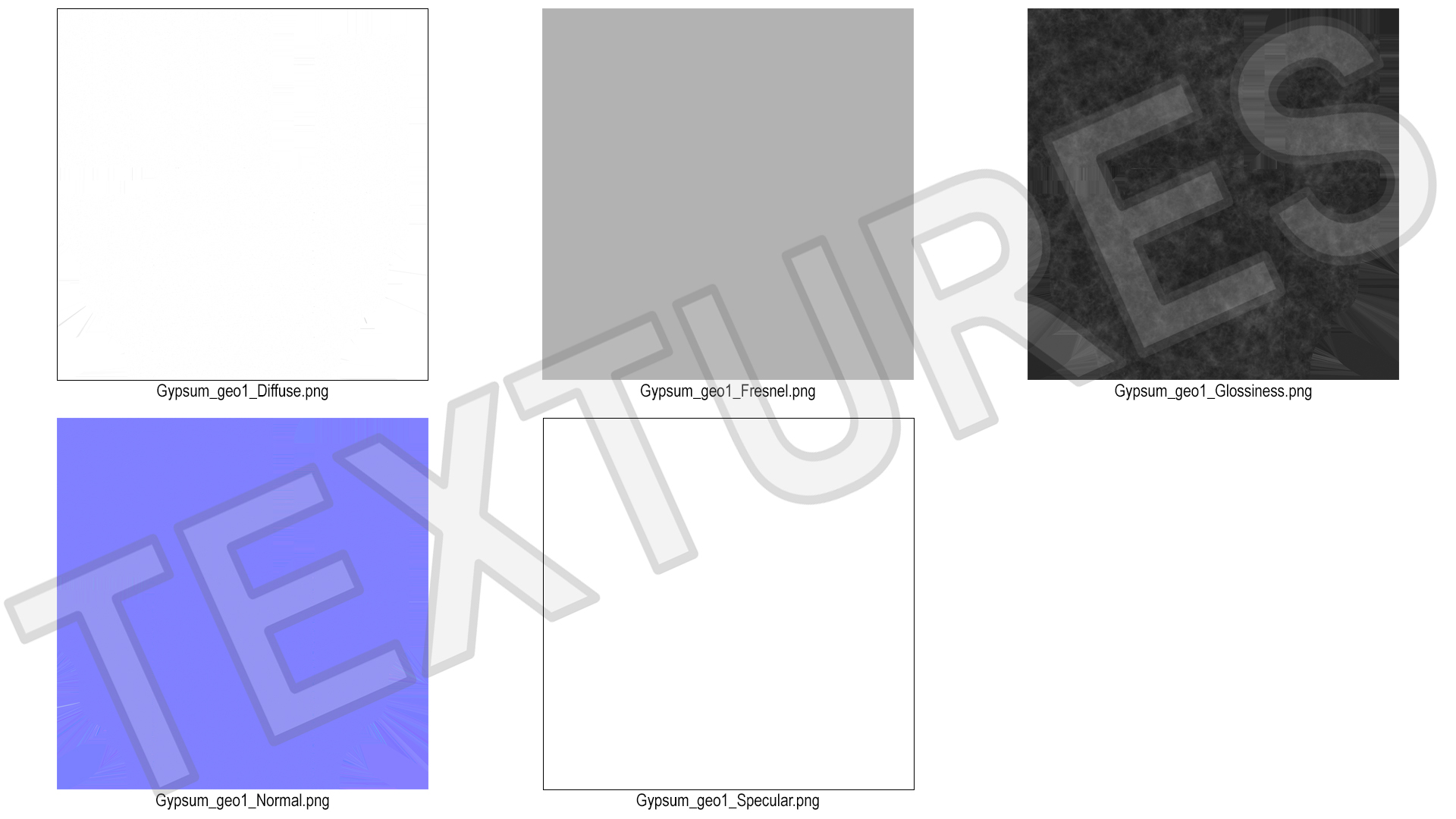 3D model Set Molding Gypsum Part 1