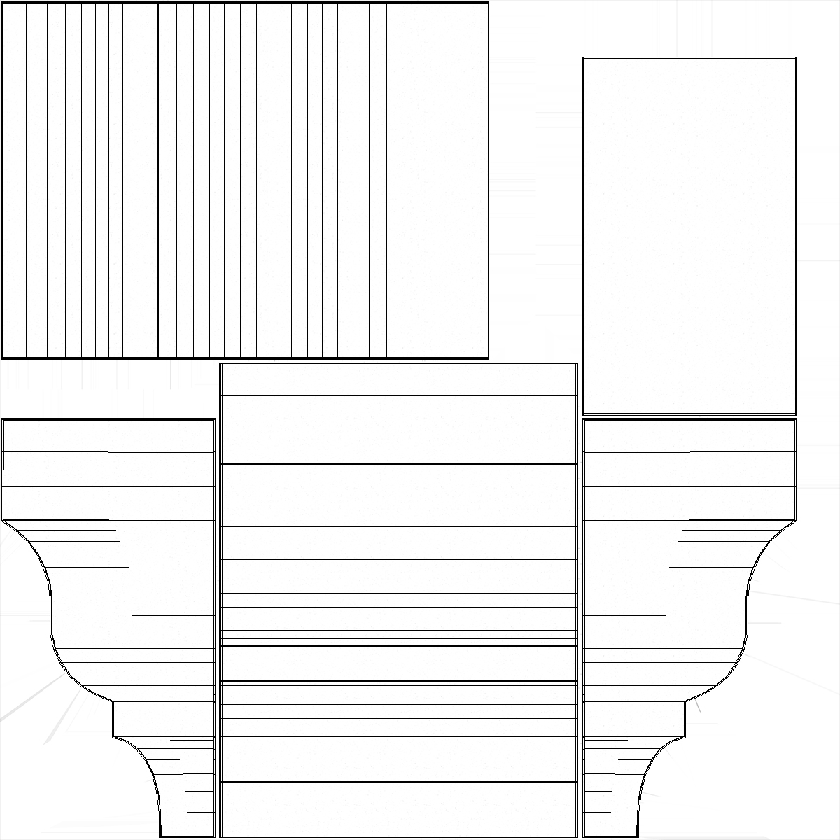 3D model Set Molding Gypsum Part 1