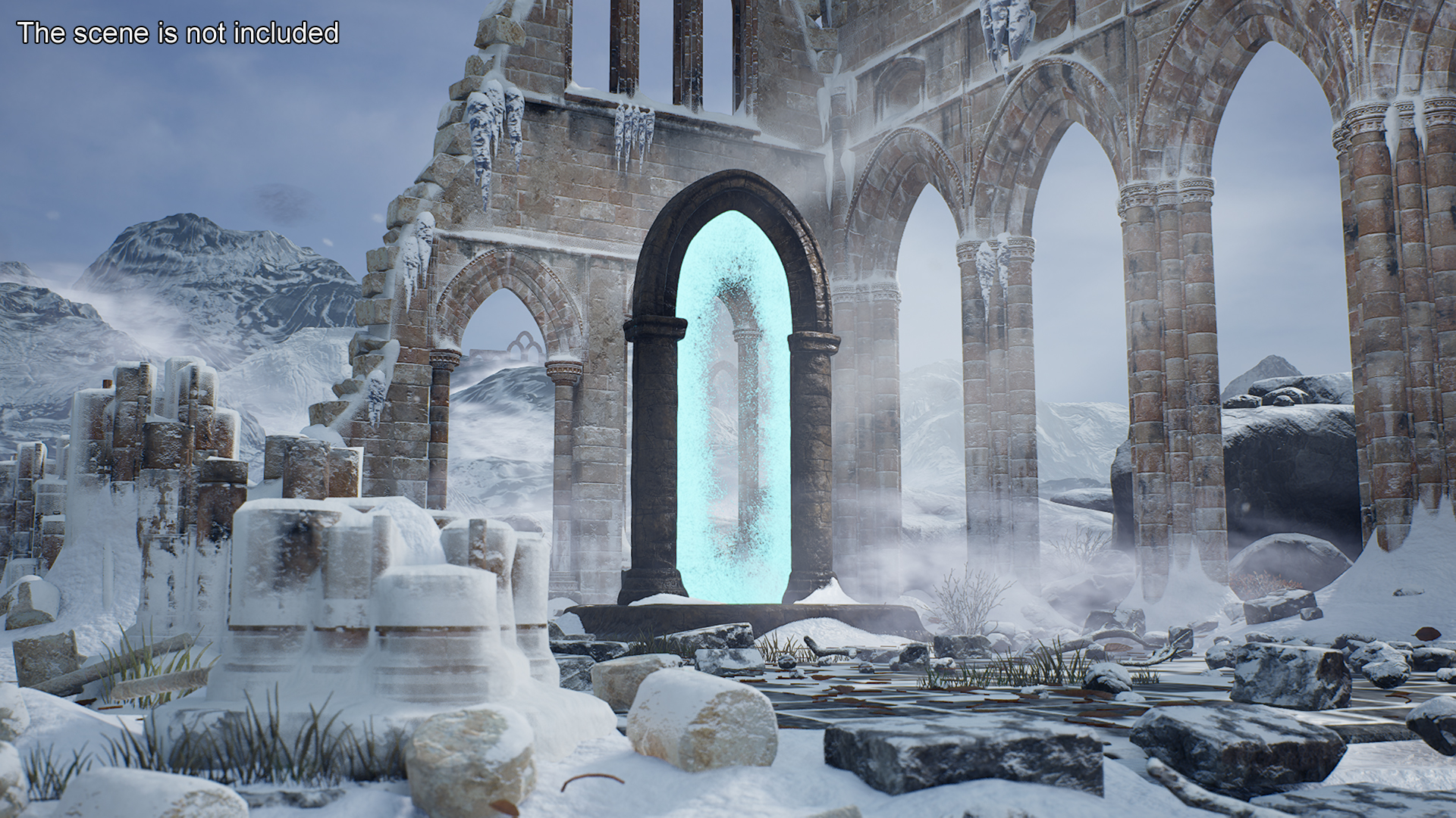 Fantasy Portal Gate to Heaven 3D model