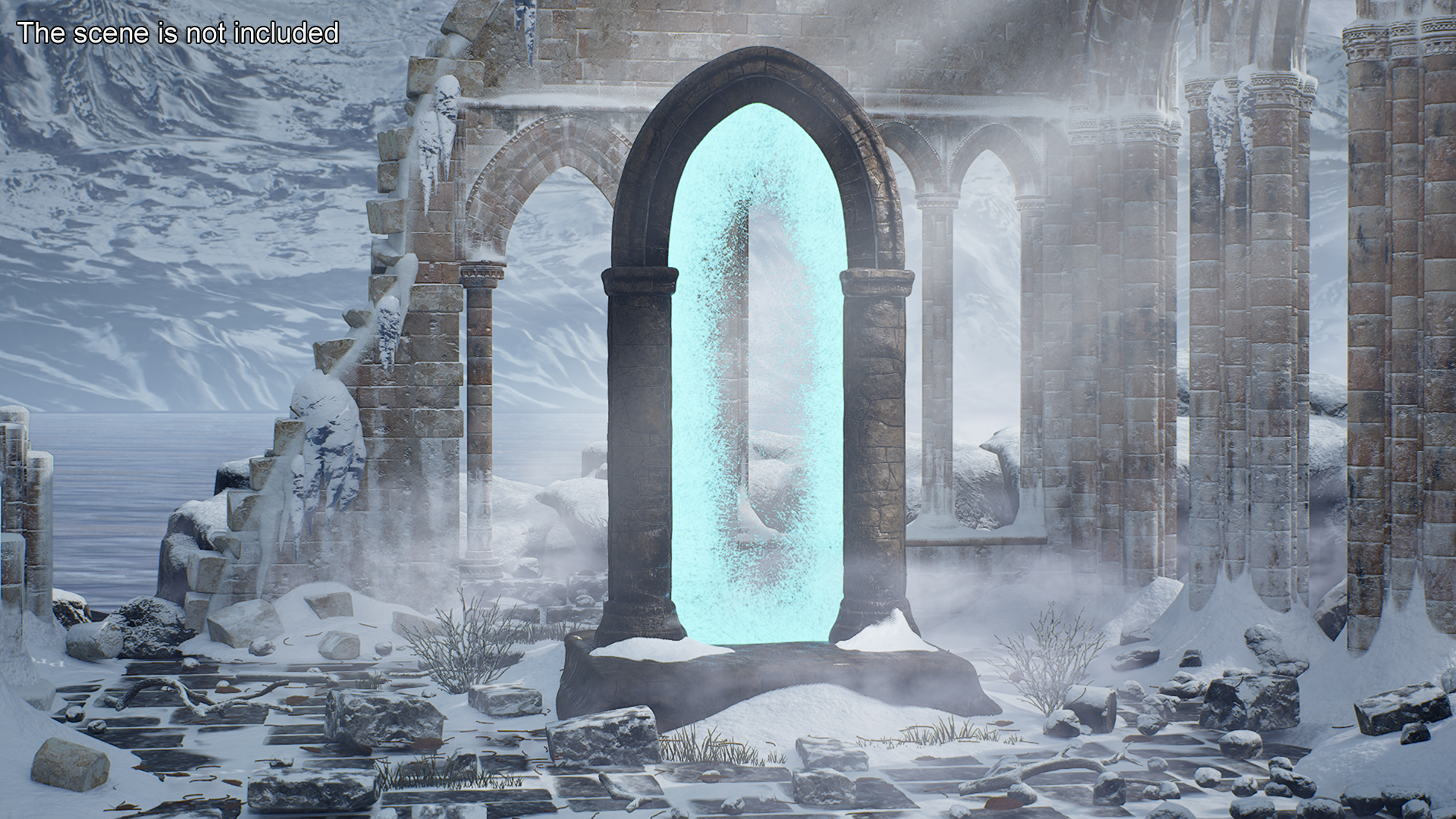 Fantasy Portal Gate to Heaven 3D model