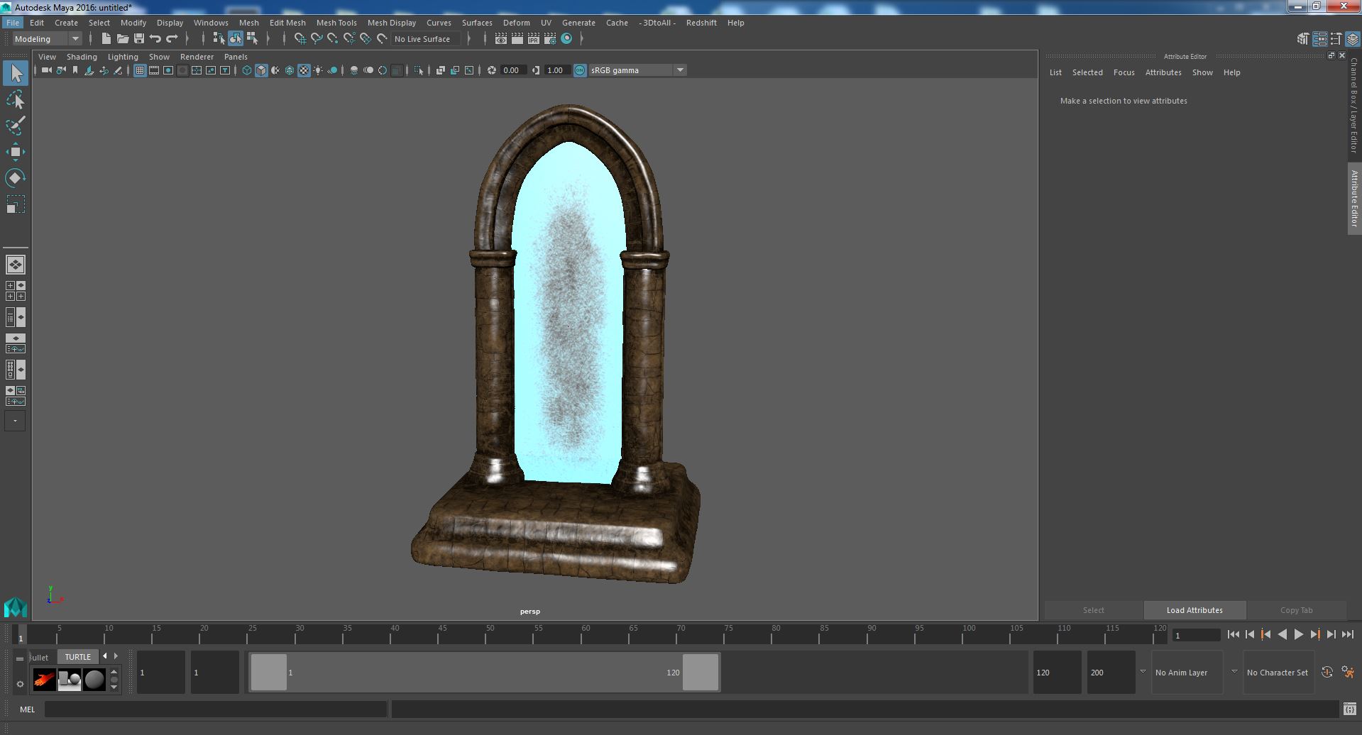 Fantasy Portal Gate to Heaven 3D model