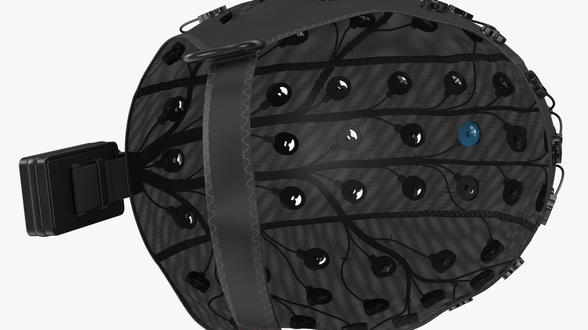 3D EEG Recording Cap Black model