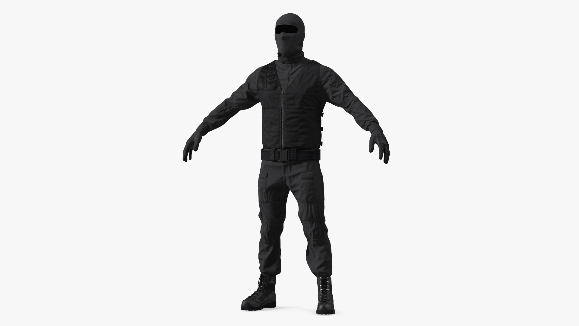 3D Tactical SWAT Team Member Uniform model