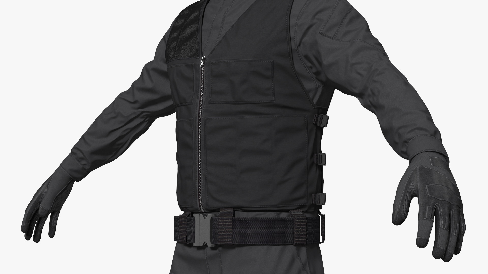 3D Tactical SWAT Team Member Uniform model