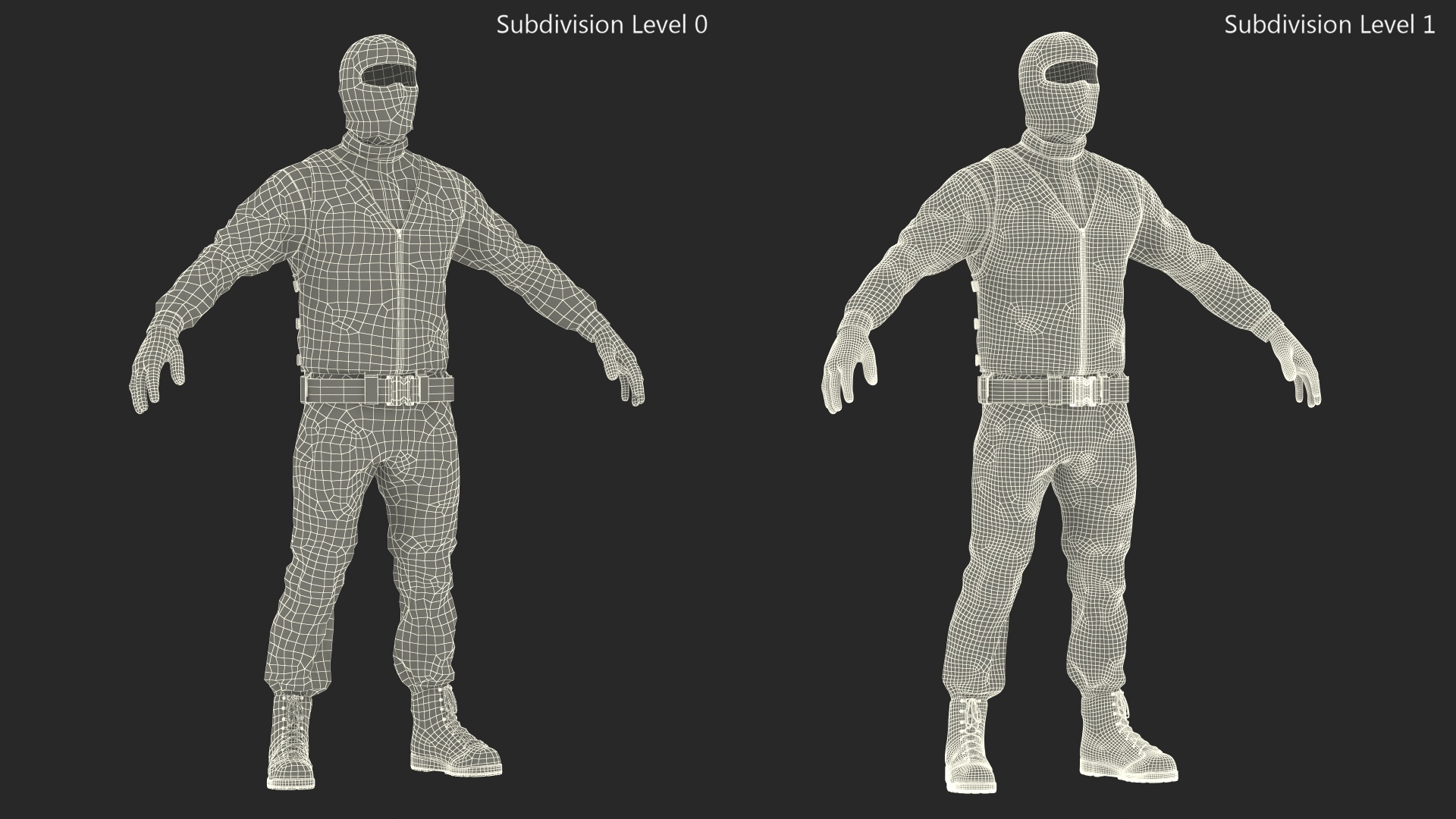 3D Tactical SWAT Team Member Uniform model