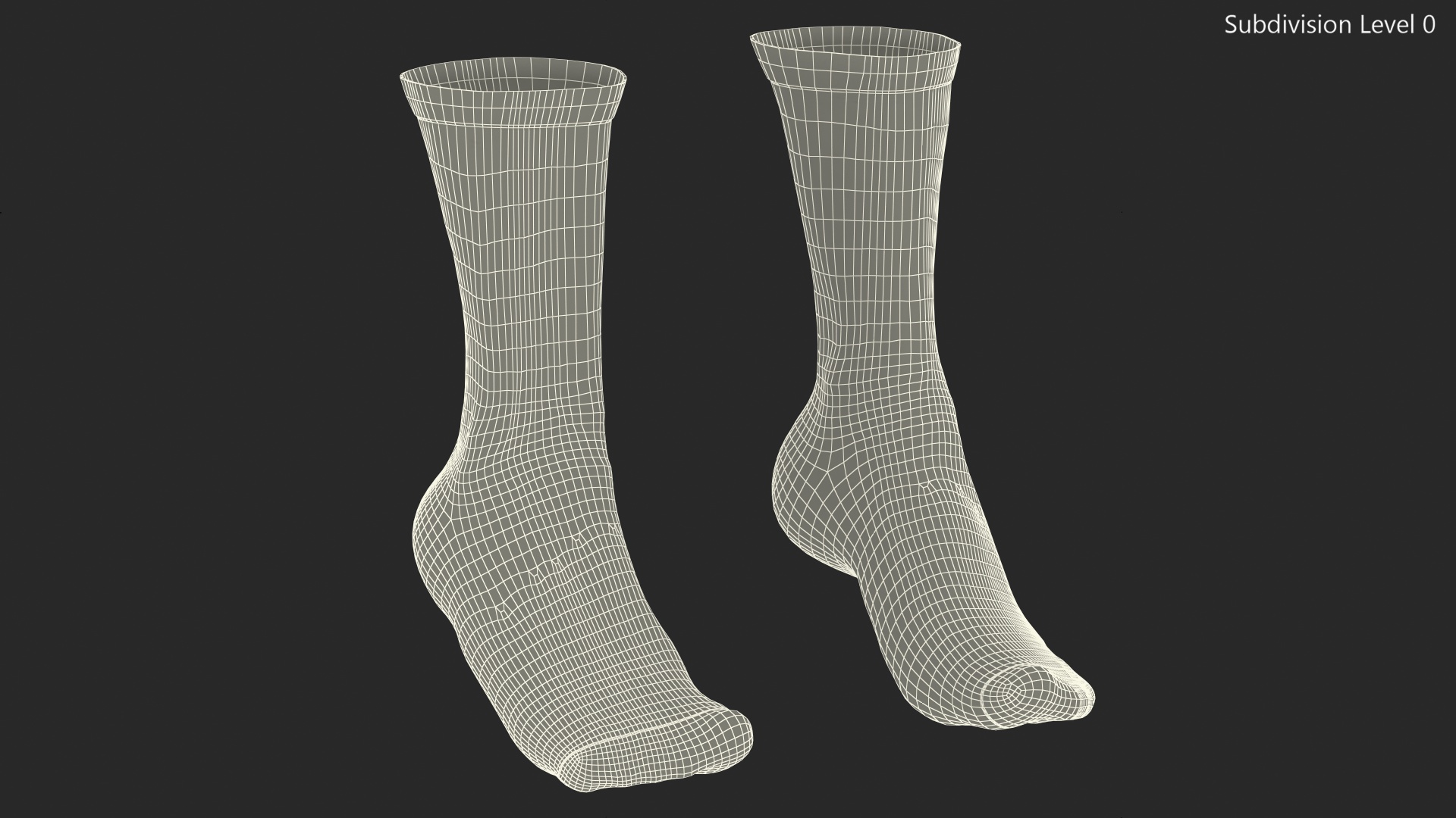 3D Long Socks Nike Grey on The Foot Standing Toes