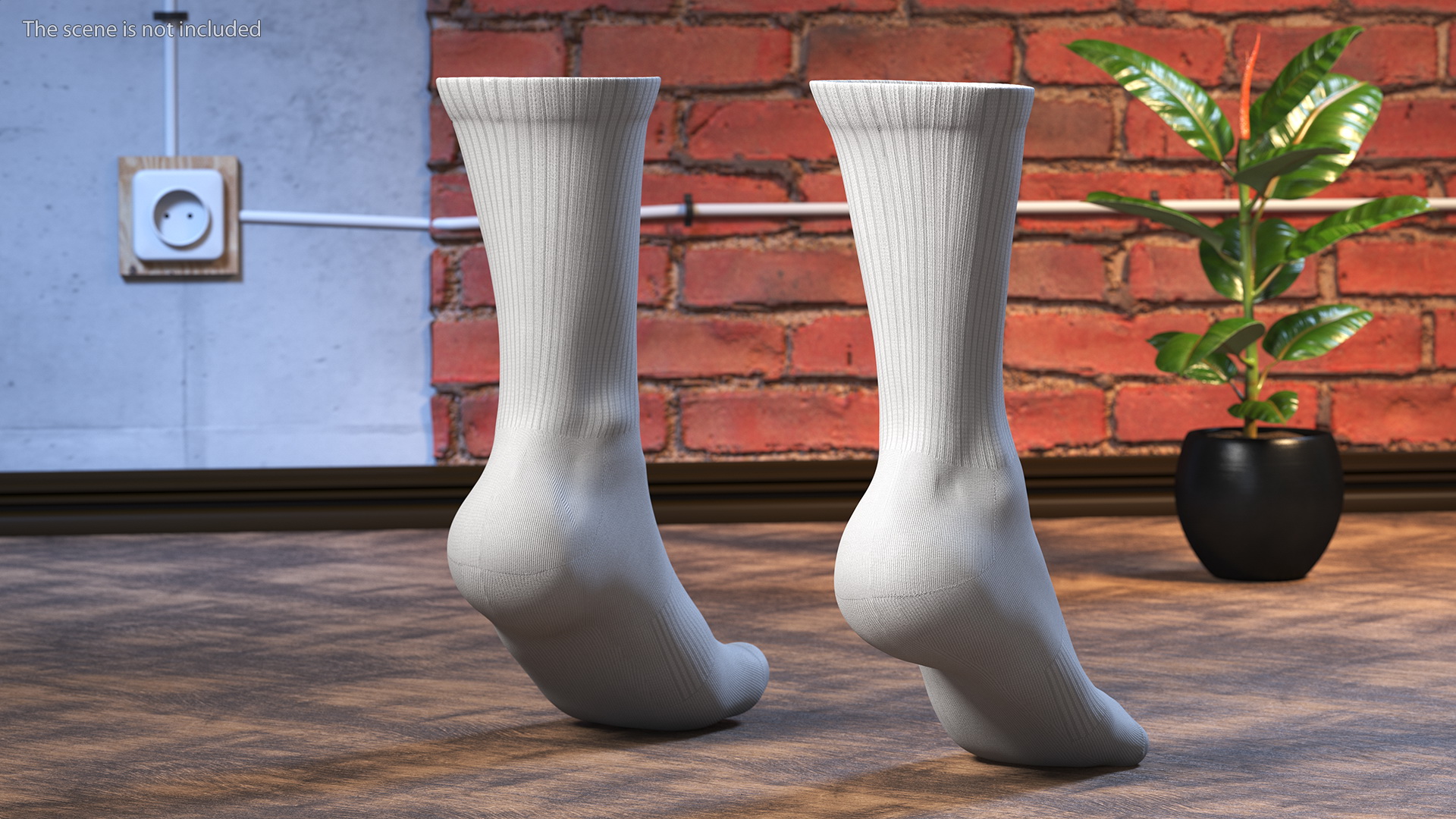 3D Long Socks Nike Grey on The Foot Standing Toes