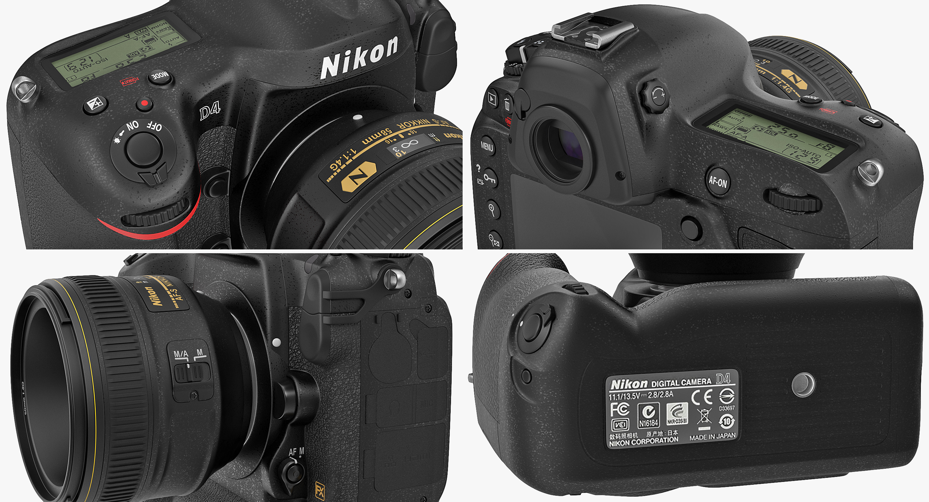 3D model Nikon D4