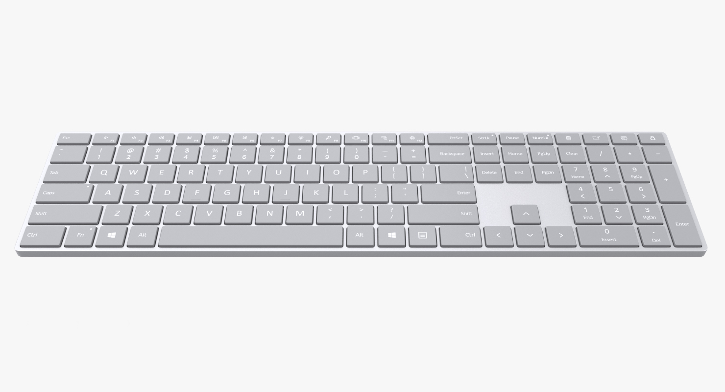 3D Microsoft Surface Keyboard