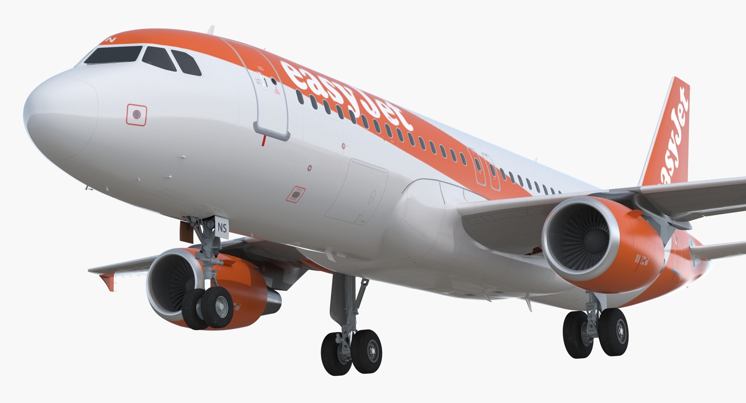 Airbus A320 EasyJet Airline 3D