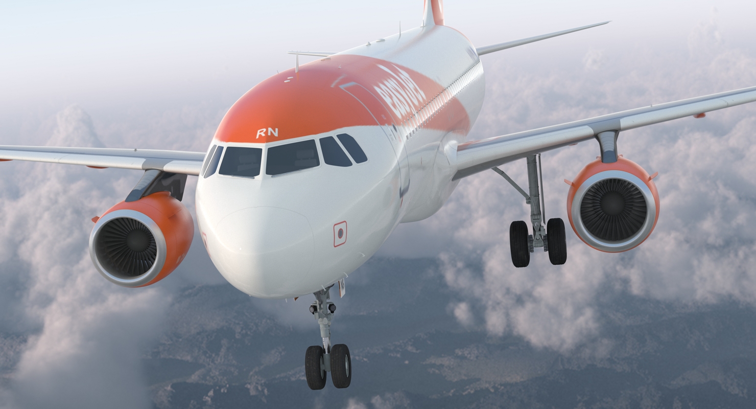 Airbus A320 EasyJet Airline 3D