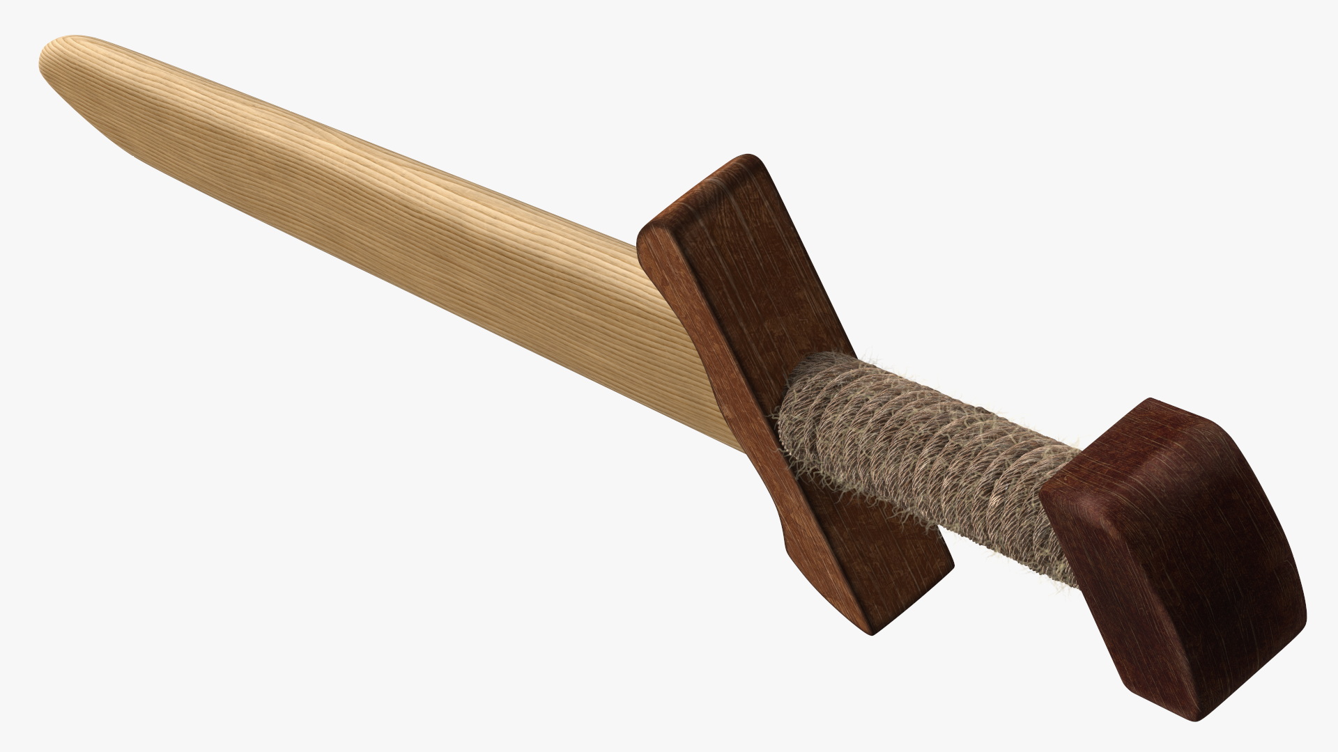 3D model Wooden Practice Sword Fur